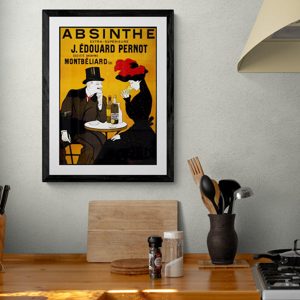 Antique Absinthe Advert Poster vintage wall art print - Ink North 