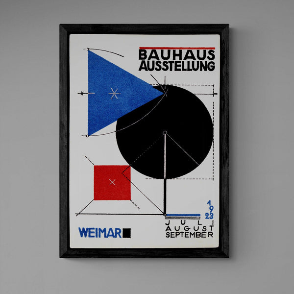 Bauhaus Antique Poster vintage wall art print - Ink North 