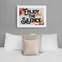 Enjoy The Silence Song Lyric Music Poster Wall Art Print - Ink North 