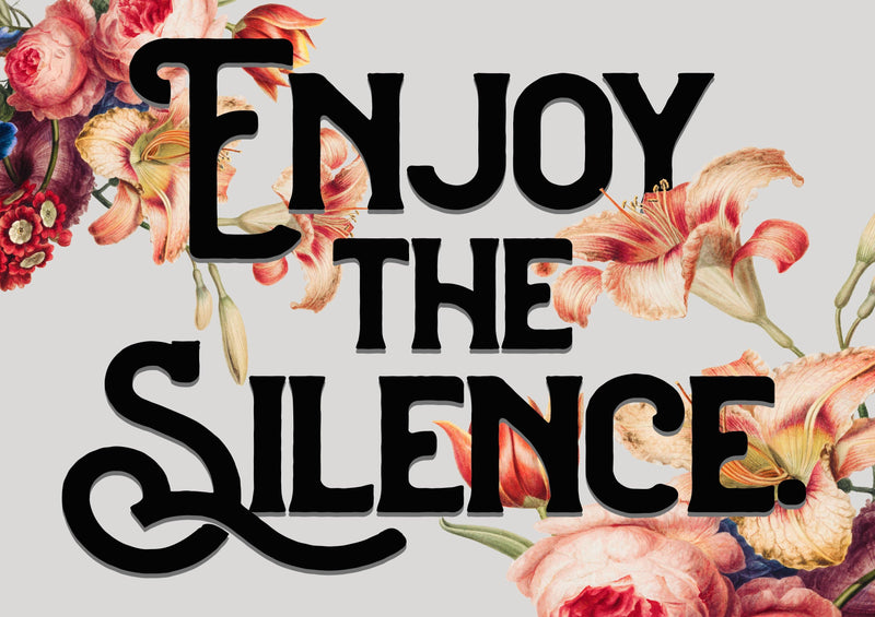 Enjoy The Silence Song Lyric Music Poster Wall Art Print - Ink North 