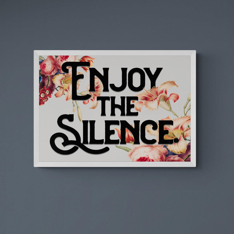 Enjoy The Silence Song Lyric Music Poster Wall Art Print - Ink North 