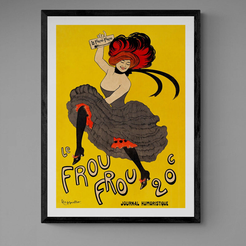 Le Frou Frou Antique Poster vintage wall art print - Ink North 