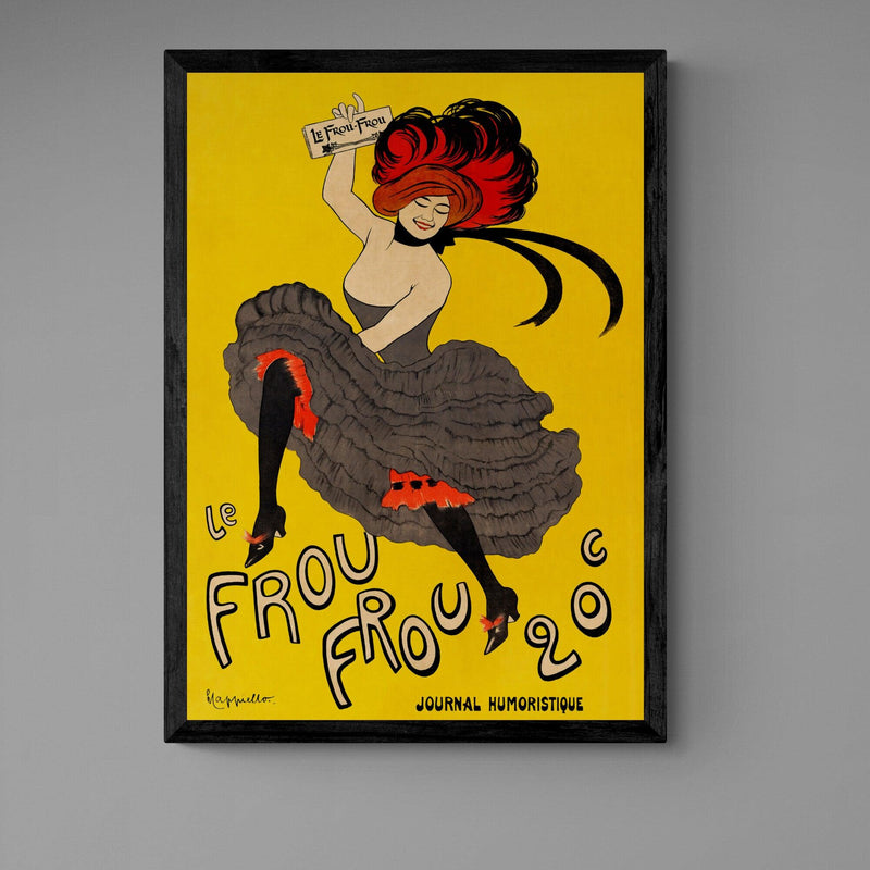 Le Frou Frou Antique Poster vintage wall art print - Ink North 