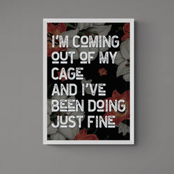 Mr Brightside Song Lyric Music Poster Wall Art Print - Ink North 