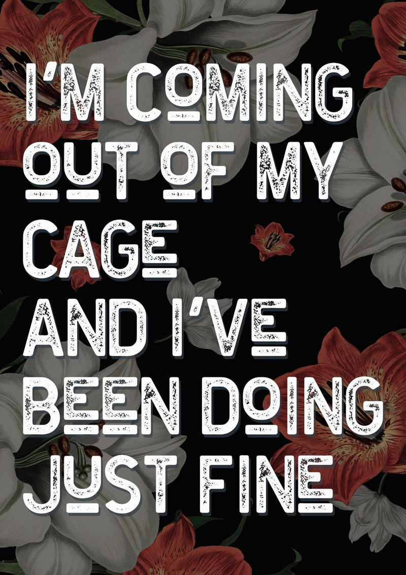 Mr Brightside Song Lyric Music Poster Wall Art Print - Ink North 