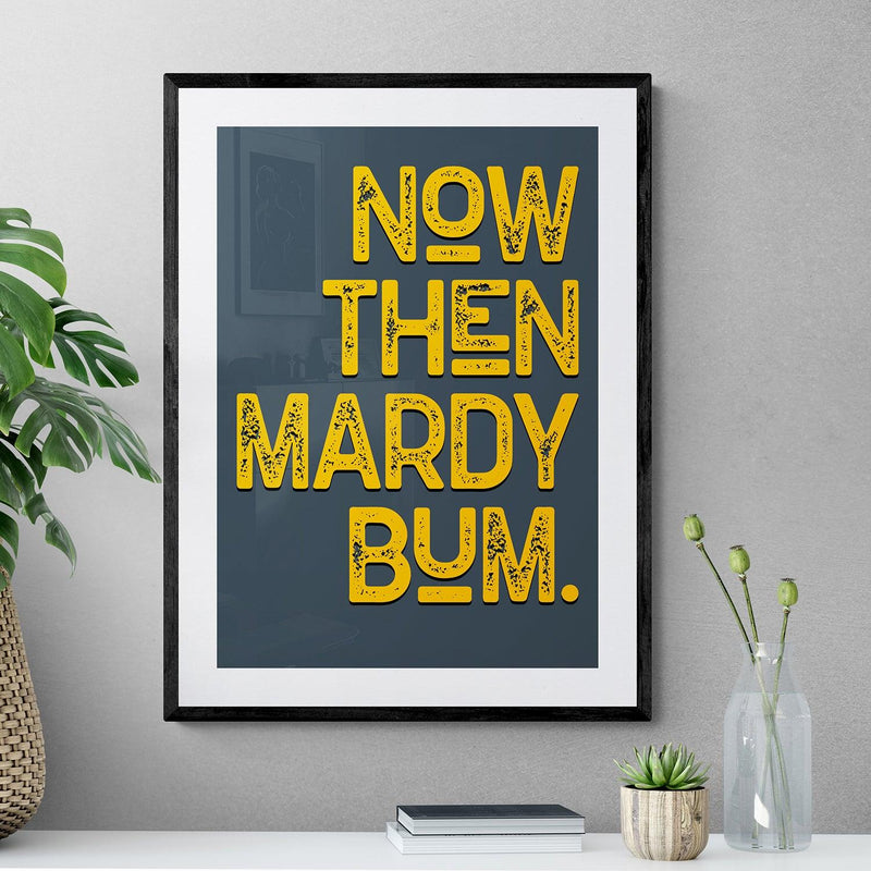 Now Then Mardy Bum Song Lyric Poster Wall Art Print - Ink North 