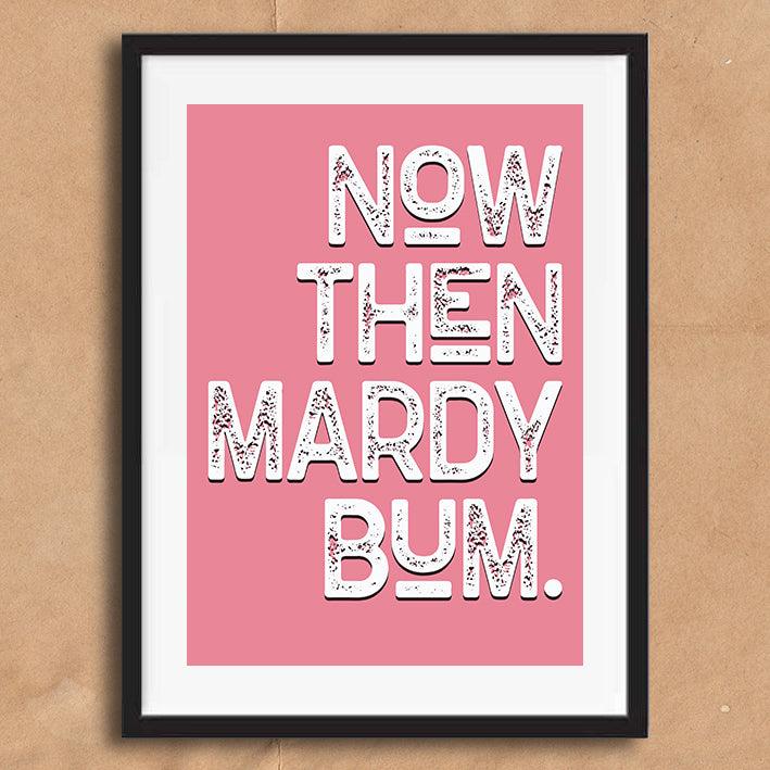 Now Then Mardy Bum Song Lyric Poster Wall Art Print - Ink North 