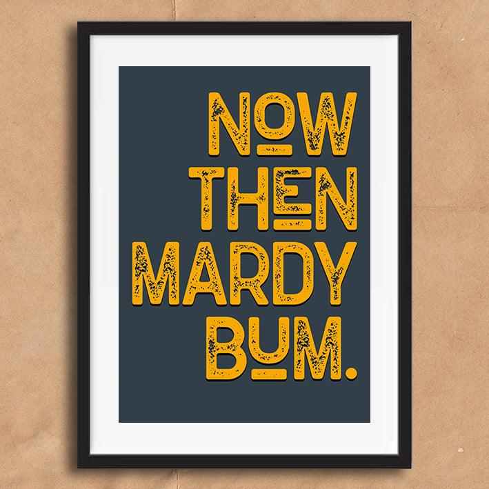 Now Then Mardy Bum Song Lyric Poster Wall Art Print - Ink North 