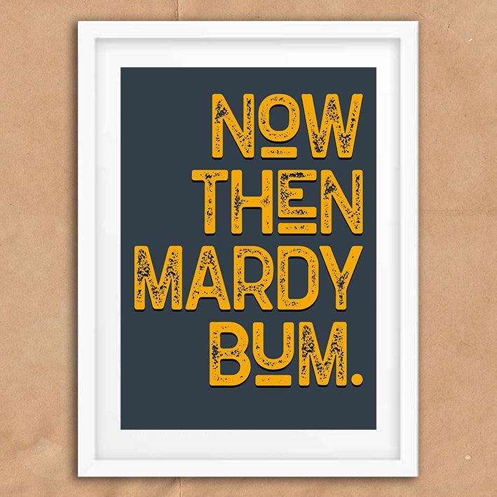 Now Then Mardy Bum Song Lyric Poster Wall Art Print - Ink North 