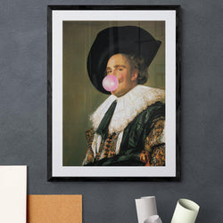 Blowing Bubblegum Cavalier graffiti wall street art print - Ink North 