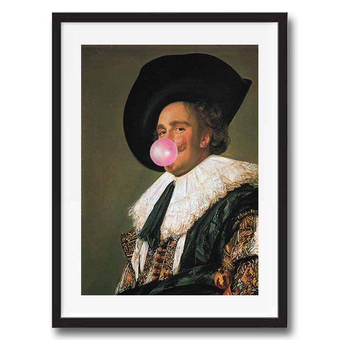 Blowing Bubblegum Cavalier graffiti wall street art print - Ink North 