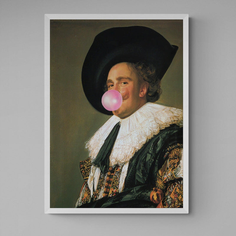 Blowing Bubblegum Cavalier graffiti wall street art print - Ink North 