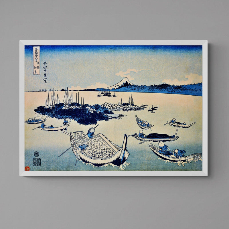 Boats Landscape Scenery Antique Illustration Japanese Wall Art Print - Ink North 