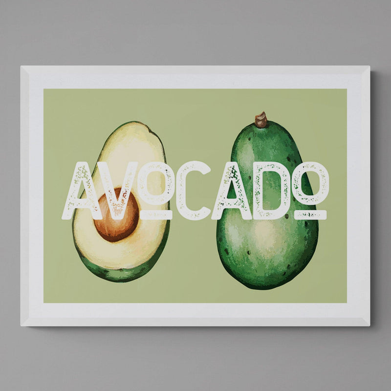 Green Avocado Kitchen Colourful Quote Art Poster Print - Ink North 