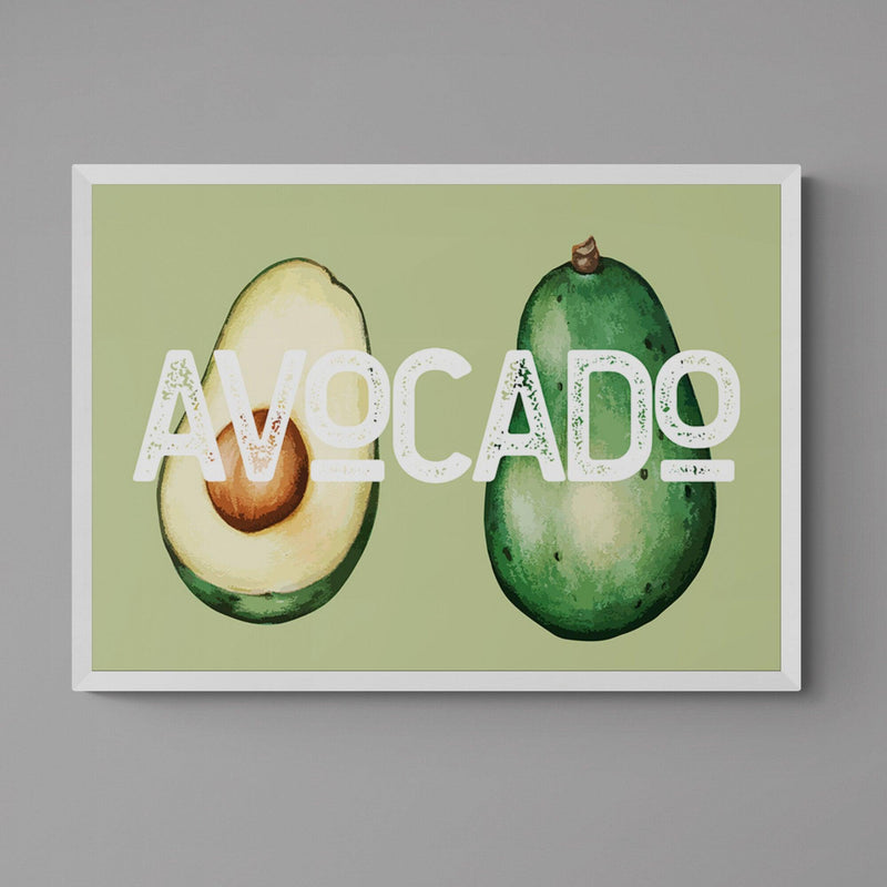 Green Avocado Kitchen Colourful Quote Art Poster Print - Ink North 