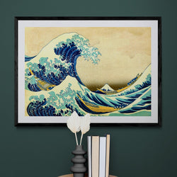 Japanese Great Wave Kanagawa Wall Art Print Poster - Ink North 