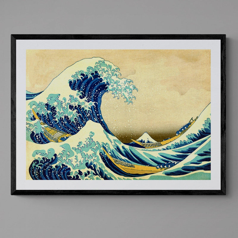 Japanese Great Wave Kanagawa Wall Art Print Poster - Ink North 