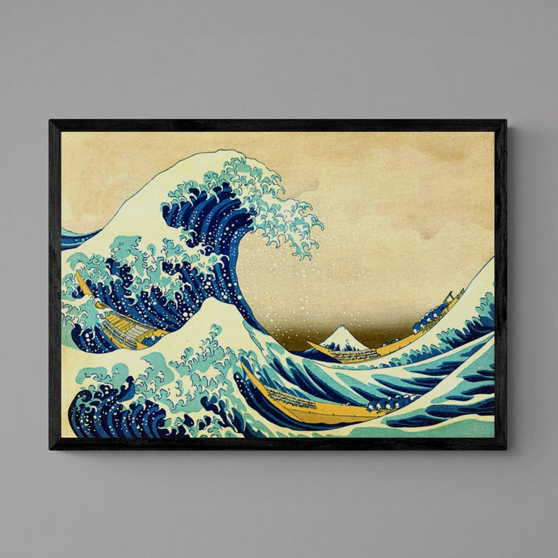 Japanese Great Wave Kanagawa Wall Art Print Poster - Ink North 