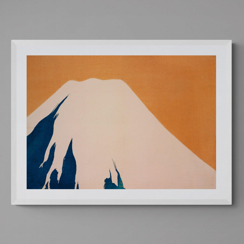 Japanese Mountain Illustration Wall Art Print Poster - Ink North 