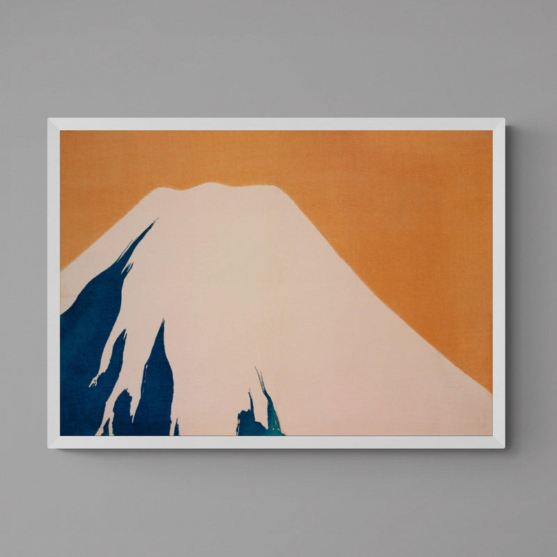 Japanese Mountain Illustration Wall Art Print Poster - Ink North 