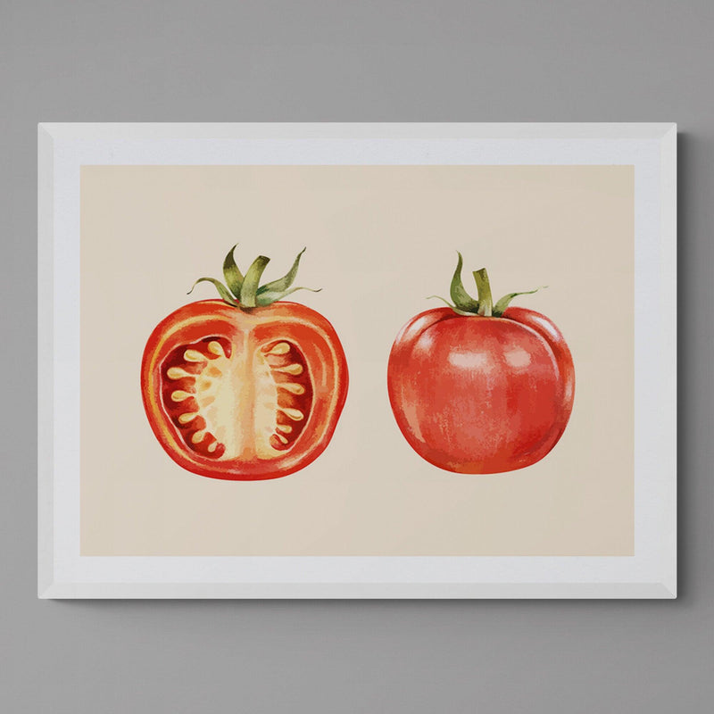 Red Tomato Kitchen Colourful Art Poster Print - Ink North 